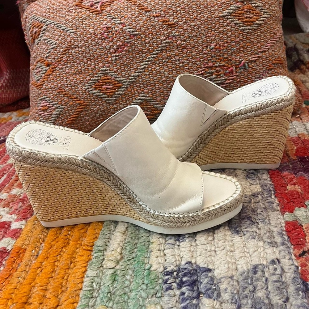 Women's White Wedge Sandals